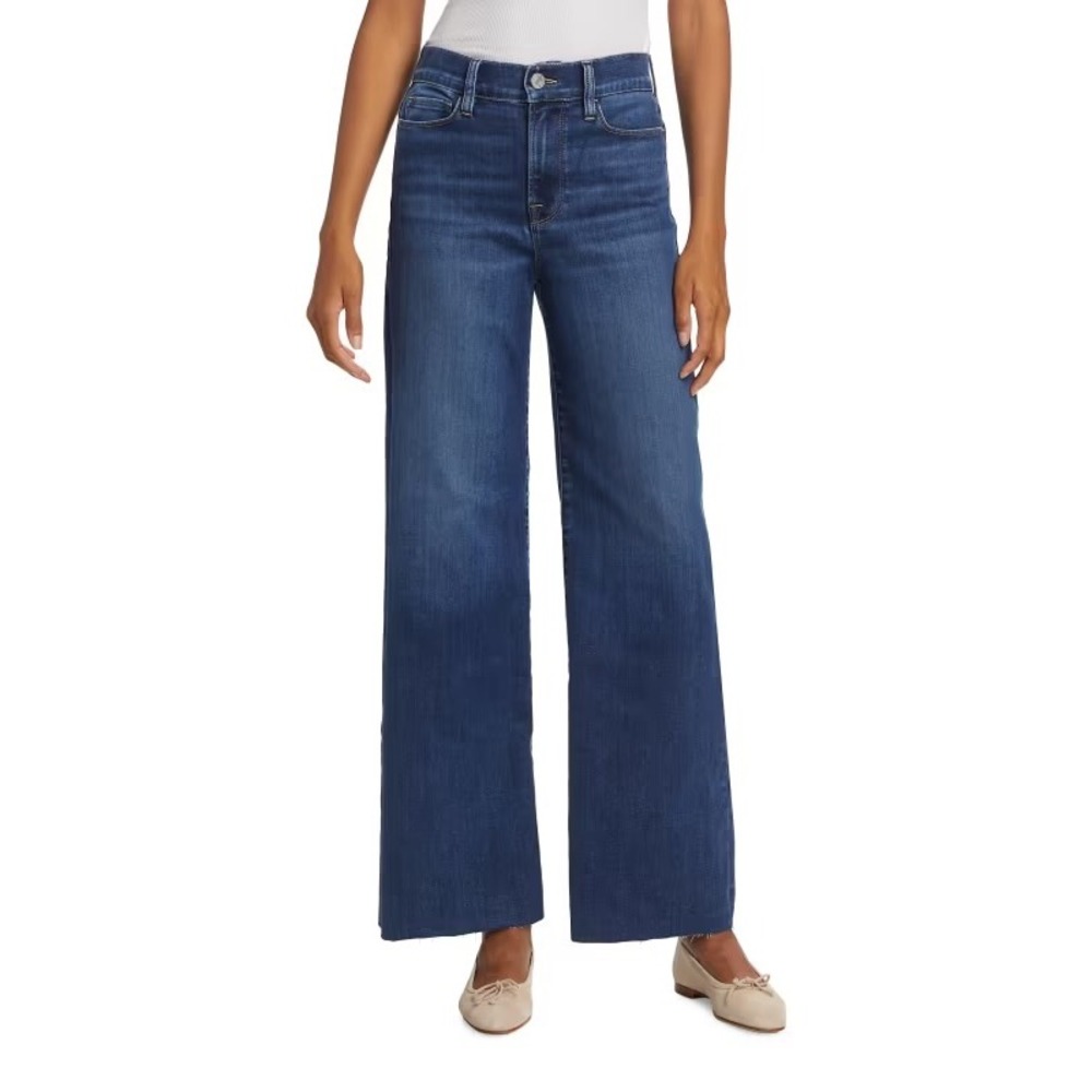 Frame Le Slim Palazzo Jeans in Lupine Wash, Women's Size 30